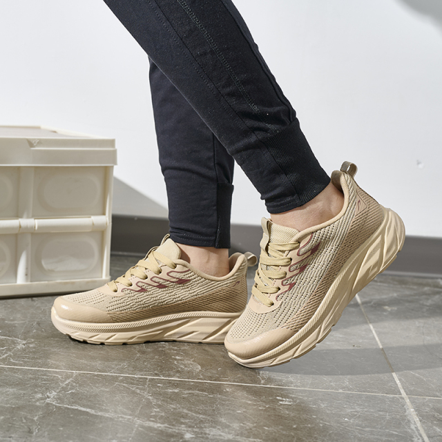 Bairuilun Fashion Women Running Cushioning Fitness Walking Style Shoes Breathable Casual Sports Men's Sneakers Shoes