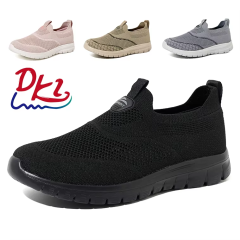 Bairuilun Slip-on Loafers Lightweight and Comfortable Running Training Shoes Unisex Breathable Mesh Daily Casual Shoes