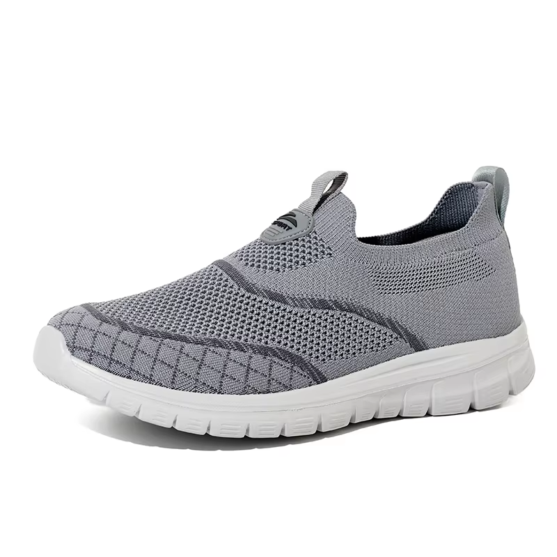 Bairuilun Slip-on Loafers Lightweight and Comfortable Running Training Shoes Unisex Breathable Mesh Daily Casual Shoes