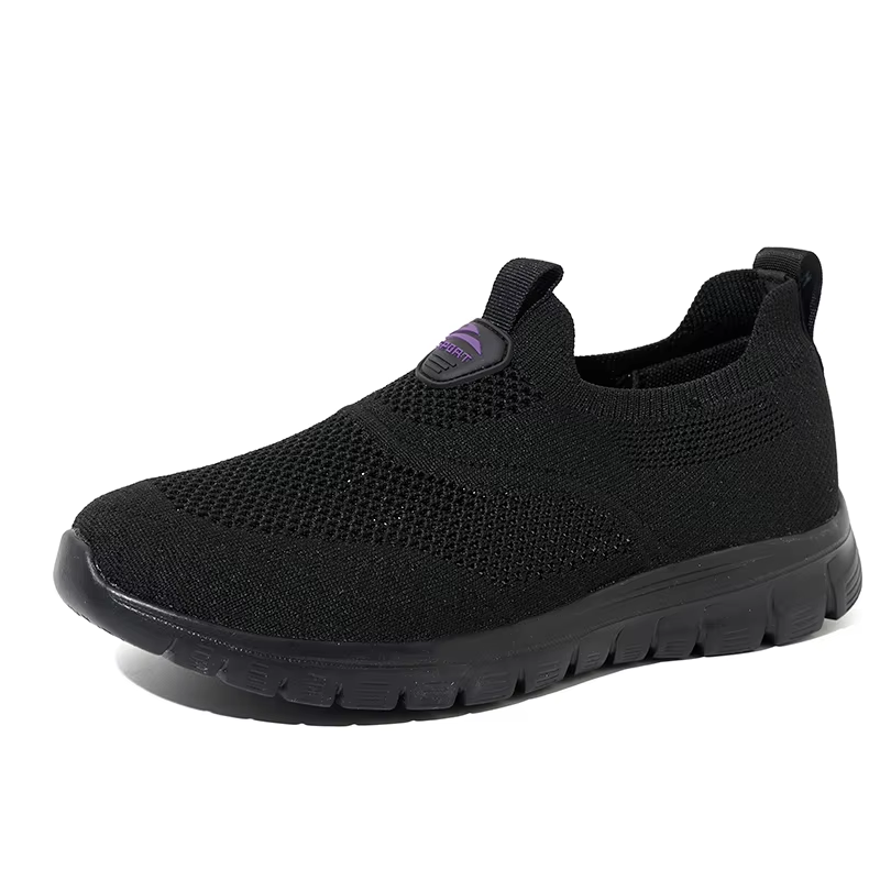 Bairuilun Slip-on Loafers Lightweight and Comfortable Running Training Shoes Unisex Breathable Mesh Daily Casual Shoes