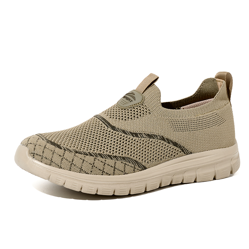 Bairuilun Slip-on Loafers Lightweight and Comfortable Running Training Shoes Unisex Breathable Mesh Daily Casual Shoes