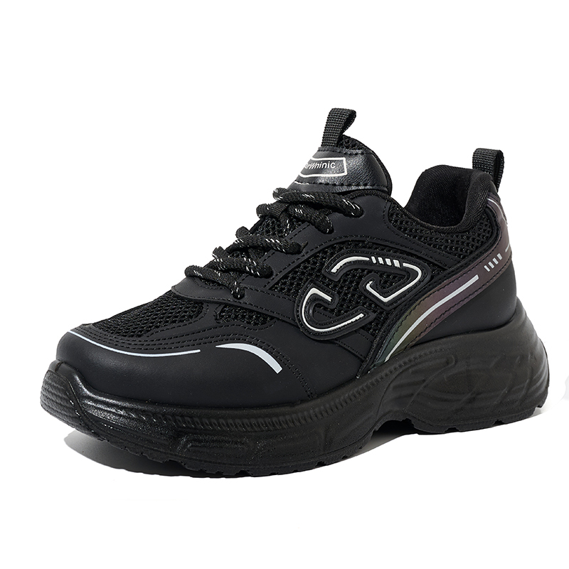 Bairuilun Womens Breathable Mesh Walking Thick Outsole Sneakers Fashion Cushioning Women Casual Shoes Support OEM/ODM
