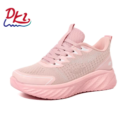 Bairuilun Wholesale Candy Color Lightweight Platform Casual Shoes for Women Cushion Jogging Platform Chunky Sneakers