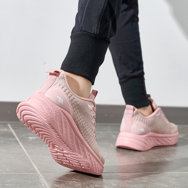 Bairuilun Wholesale Candy Color Lightweight Platform Casual Shoes for Women Cushion Jogging Platform Chunky Sneakers