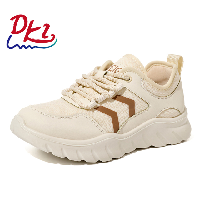 Bairuilun Women's Retro Lace up Fashion Sneaker Soft Sole Microfiber Walking Shoes for Spring & Autumn Wholesale