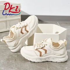 Bairuilun Women's Retro Lace up Fashion Sneaker Soft Sole Microfiber Walking Shoes for Spring & Autumn Wholesale