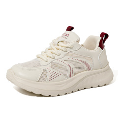 Bairuilun Source Factory Mesh Breathable White Sneakers Energetic Fashion Street Snap Trendy Versatile Chunky Sneakers for Women