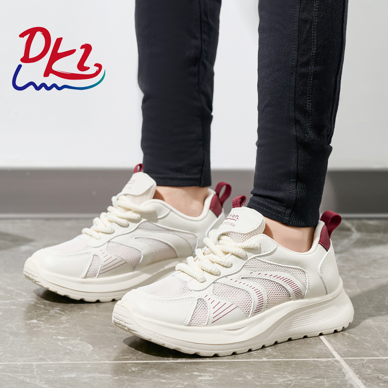 Bairuilun Source Factory Mesh Breathable White Sneakers Energetic Fashion Street Snap Trendy Versatile Chunky Sneakers for Women