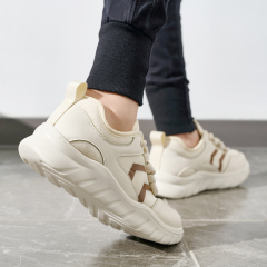 Bairuilun Women's Retro Lace up Fashion Sneaker Soft Sole Microfiber Walking Shoes for Spring & Autumn Wholesale