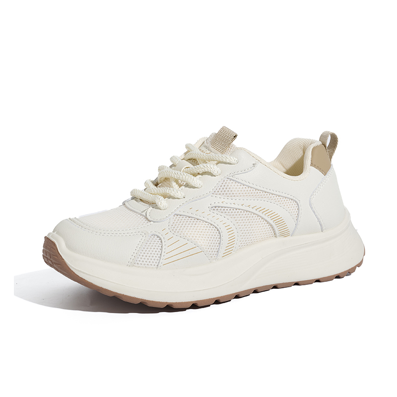 Bairuilun Source Factory Mesh Breathable White Sneakers Energetic Fashion Street Snap Trendy Versatile Chunky Sneakers for Women