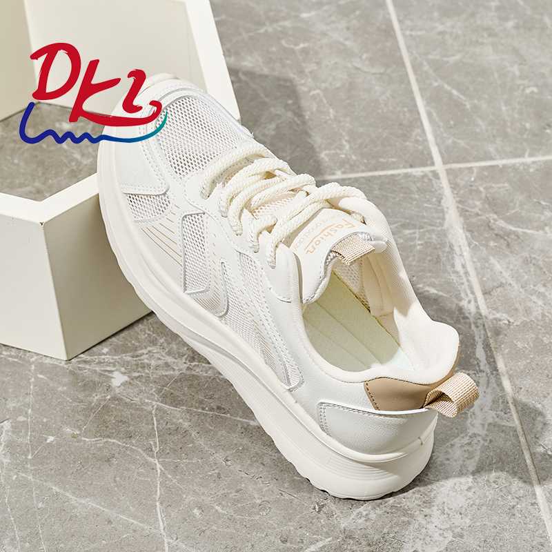 Bairuilun Source Factory Mesh Breathable White Sneakers Energetic Fashion Street Snap Trendy Versatile Chunky Sneakers for Women