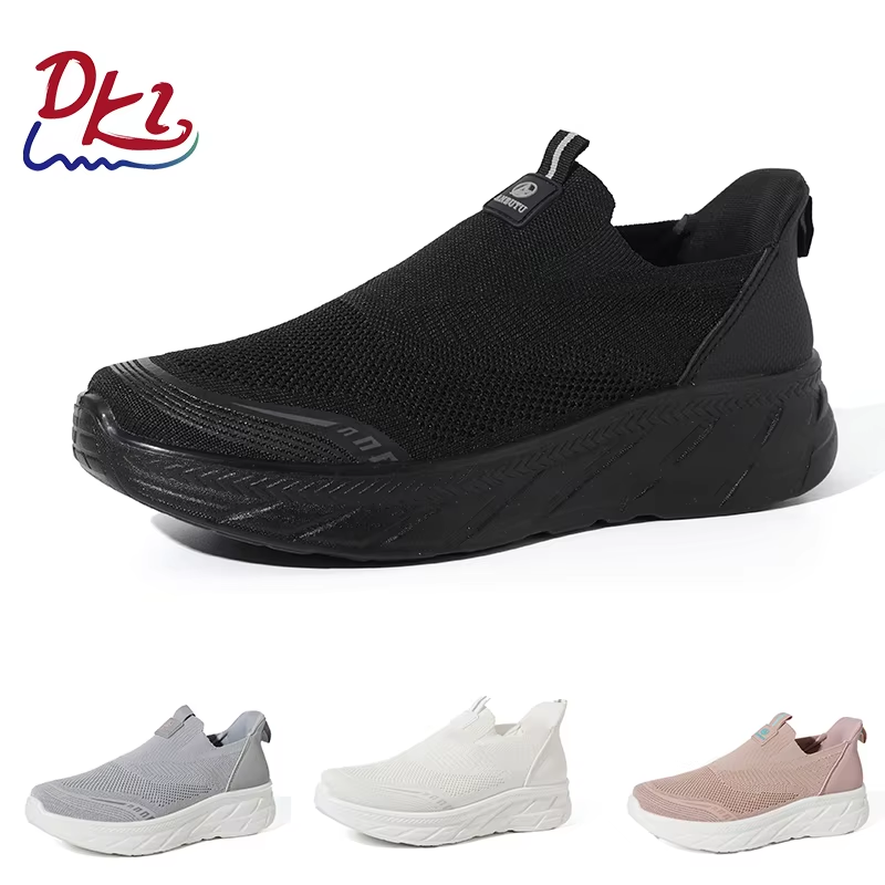 BAIRUILUN 2025 High Quality Waking Style Shoes Knitted Casual Shoes Wholesale Custom Slip-on Sneakers