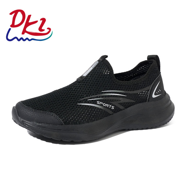 BAIRUILUN Men's High-Elasticity EVA Sole Slip-On Casual Shoes with Fashionable Breathable Knit Upper for Spring