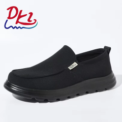 BAIRUILUN Wholesale Mens Canvas Shoes Slip on Loafers Deck Shoes Walking Lightweight Causal Slip-ons OEM/ODM Supported