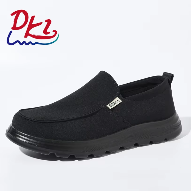 BAIRUILUN Wholesale Mens Canvas Shoes Slip on Loafers Deck Shoes Walking Lightweight Causal Slip-ons OEM/ODM Supported