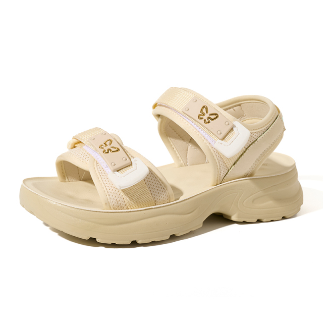 High-Quality Women's Wedge Sandals - Hook-and-Loop Beach Sandals for Wholesale and Custom Bulk Orders