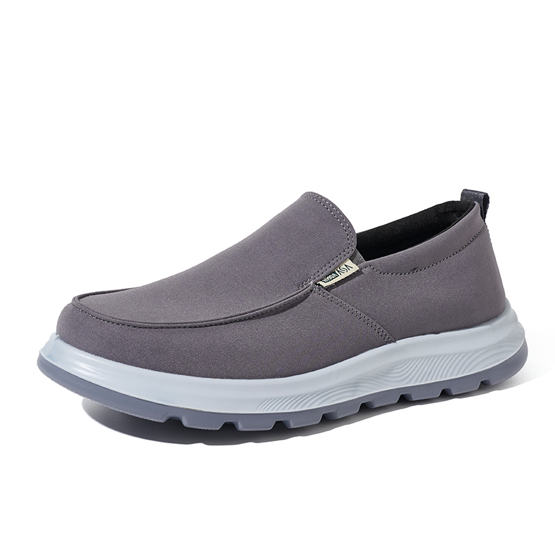 BAIRUILUN Wholesale Mens Canvas Shoes Slip on Loafers Deck Shoes Walking Lightweight Causal Slip-ons OEM/ODM Supported