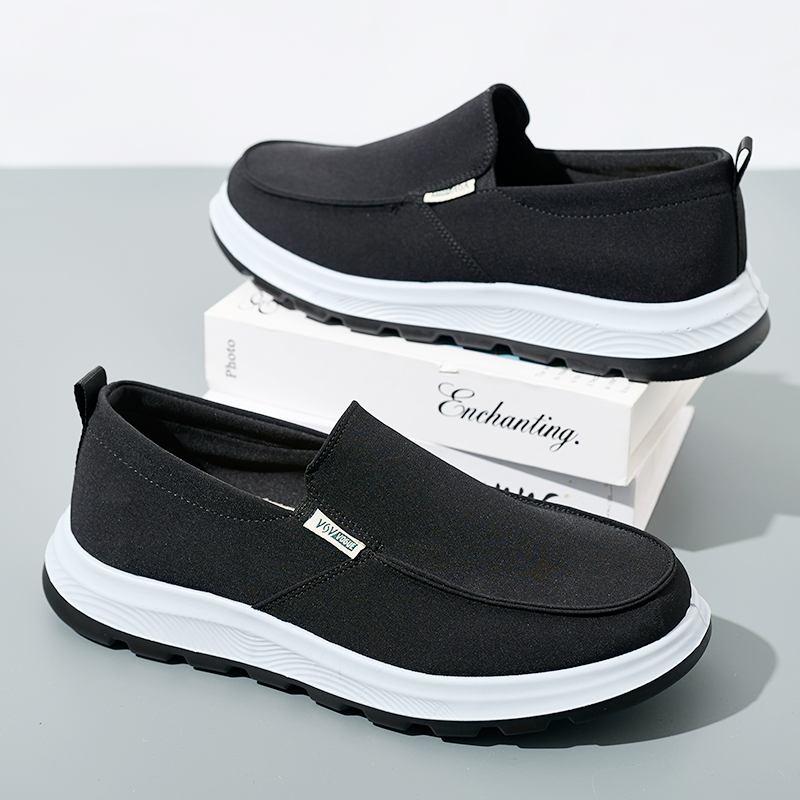 BAIRUILUN Wholesale Mens Canvas Shoes Slip on Loafers Deck Shoes Walking Lightweight Causal Slip-ons OEM/ODM Supported