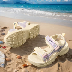 High-Quality Women's Wedge Sandals - Hook-and-Loop Beach Sandals for Wholesale and Custom Bulk Orders