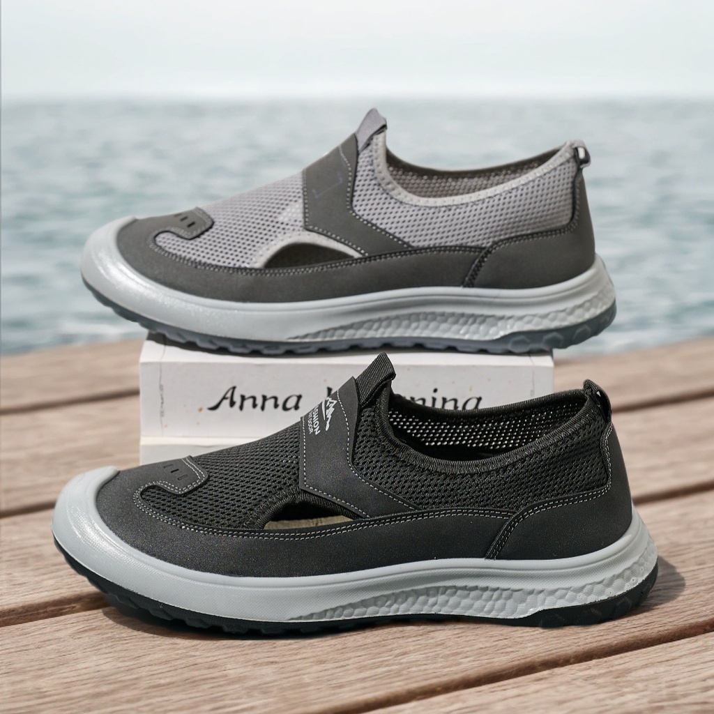 BAIRUILUN Men's Comfortable Light Slip-On Casual Shoes Fashionable Breathable Upper Men Shoes for Spring