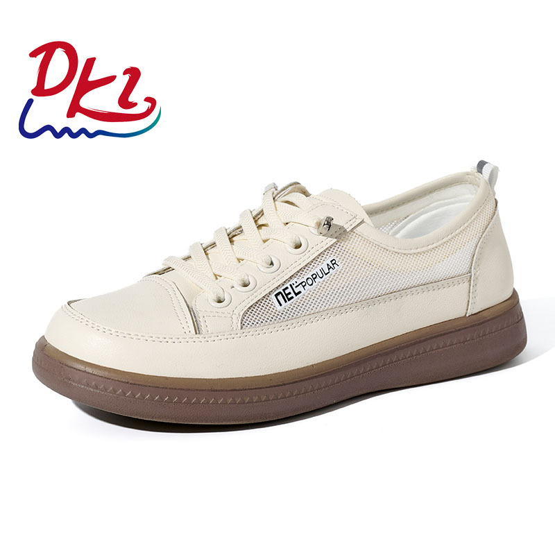 BAIRUILUN Women's Soft-Soled White Sneakers Versatile Casual Shoes Round-Toe Slip-On Cushioning Lighting Korean Style Wholesale