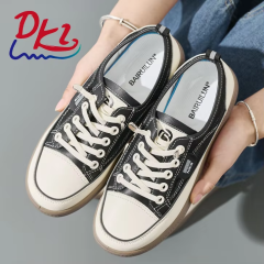 BAIRUILUN Women's Soft-Soled White Sneakers Versatile Casual Shoes Round-Toe Slip-On Cushioning Lighting Korean Style Wholesale