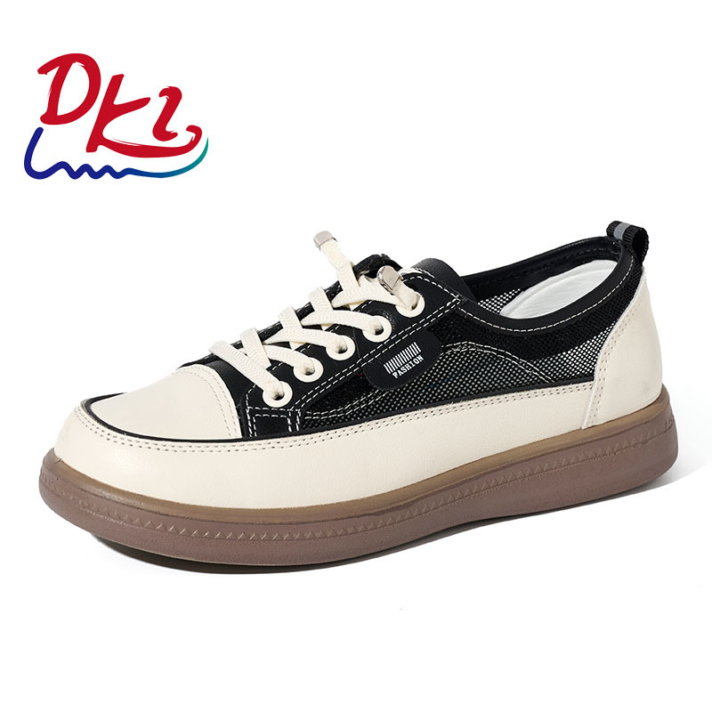 BAIRUILUN Women's Soft-Soled White Sneakers Versatile Casual Shoes Round-Toe Slip-On Cushioning Lighting Korean Style Wholesale