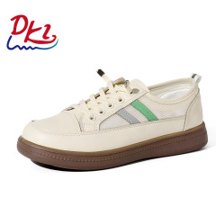 BAIRUILUN Women's Soft-Soled White Sneakers Versatile Casual Shoes Round-Toe Slip-On Cushioning Lighting Korean Style Wholesale