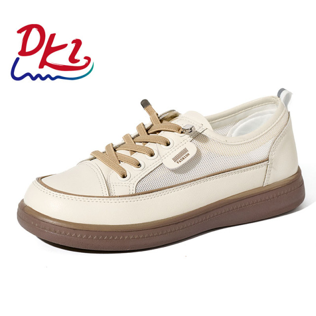 BAIRUILUN Women's Soft-Soled White Sneakers Versatile Casual Shoes Round-Toe Slip-On Cushioning Lighting Korean Style Wholesale