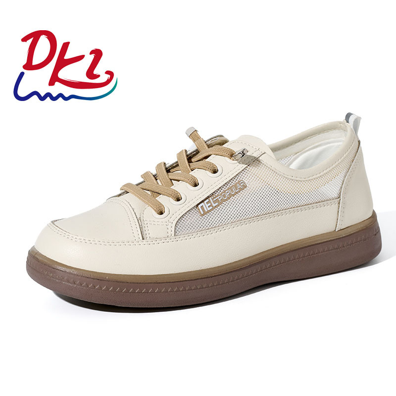 BAIRUILUN Women's Soft-Soled White Sneakers Versatile Casual Shoes Round-Toe Slip-On Cushioning Lighting Korean Style Wholesale