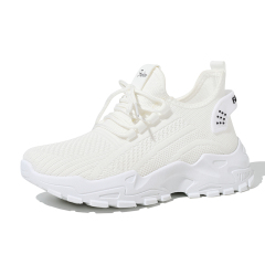 BAIRUILUN Wholesale Customized Stretch Knit Women's Casual Shoes Non-Slip Tennis Sneakers Breathable Walking Athletic