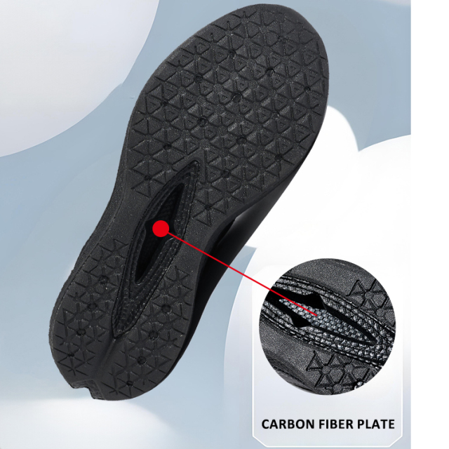 Wholesale Anti-Slip Road Running Shoes Cushioned Lightweight Carbon Plate Sports Shoes Reflective Night Running Shoes
