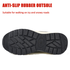 Wholesale Anti-Slip Waterproof Oxford Fabric Winter Ankle Boots Zip Warm Fleece Lining Insulated Snow Boots Customizable
