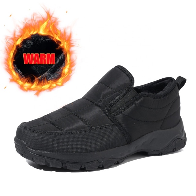Wholesale Durable Winter Snow Boots Fur Lined Warm Ankle Boots Womens and Men Snow Boots Non-slip Ankle Winter Fur Booties