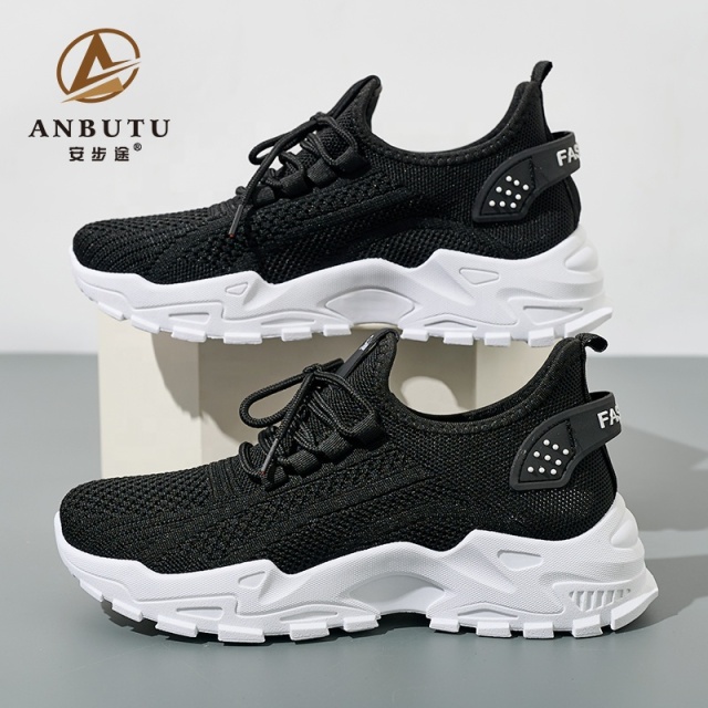 BAIRUILUN Wholesale Customized Stretch Knit Women's Casual Shoes Non-Slip Tennis Sneakers Breathable Walking Athletic