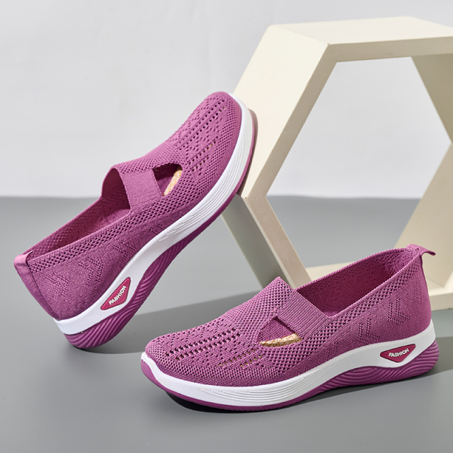 Wholesale Women's Casual Sneakers New Fashionable Walking Style Sports Shoes Running Ladies' Shoes Fitness Walking Sneakers