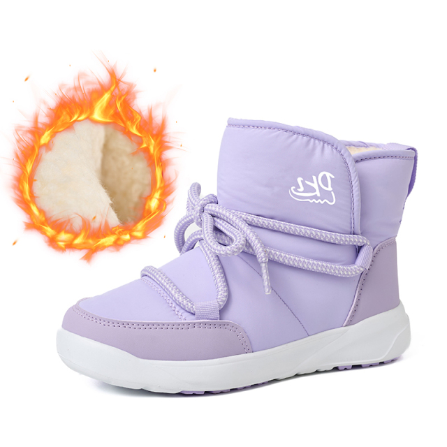 BAIRUILUN Innovative Waterproof Thermal Snow Boots Genuine Wool & Frosted Space Leather Winter Boots for Men/Women