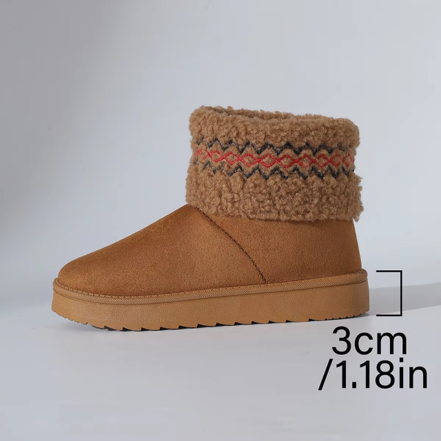 New Winter Plush Snow Boots - Wide Width Slip-On Short Booties with Extreme Insulation for Women Wholesale Bulk Orders