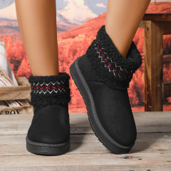 New Winter Plush Snow Boots - Wide Width Slip-On Short Booties with Extreme Insulation for Women Wholesale Bulk Orders