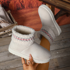 New Winter Plush Snow Boots - Wide Width Slip-On Short Booties with Extreme Insulation for Women Wholesale Bulk Orders