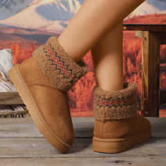 New Winter Plush Snow Boots - Wide Width Slip-On Short Booties with Extreme Insulation for Women Wholesale Bulk Orders