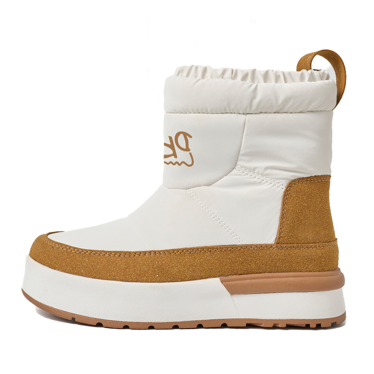 BAIRUILUN NEW Trendy Custom Logo Waterproof Wool Snow Boots Fashion Trendy Women Anti-slip Winter Casual Wool Boots Shoes