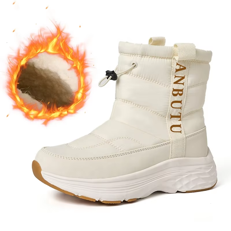 BAIRUILUN Original Womens Winter Snow Boots Wholesale Waterproof Warm Wool Lining Comfortable Outdoor Winter Shoes