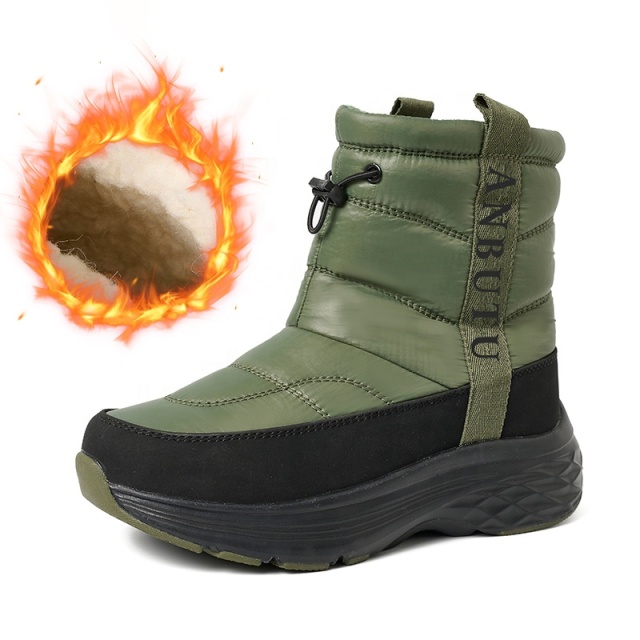 BAIRUILUN Original Womens Winter Snow Boots Wholesale Waterproof Warm Wool Lining Comfortable Outdoor Winter Shoes