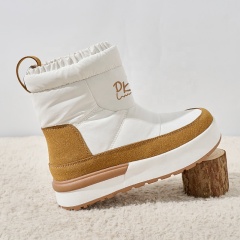 BAIRUILUN NEW Trendy Custom Logo Waterproof Wool Snow Boots Fashion Trendy Women Anti-slip Winter Casual Wool Boots Shoes