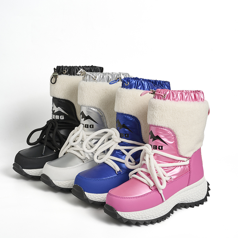 BAIRUILUN NEW Style Anti-slip Outdoor Hiking Snow Boots Winter Boots Custom Waterproof Snow Winter Shoes for Women