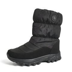 BAIRUILUN Anti-Slip Thermal Insulated Snow Boots with Snow Traction Cleats Waterproof Snow Boots for Extreme Cold Regions