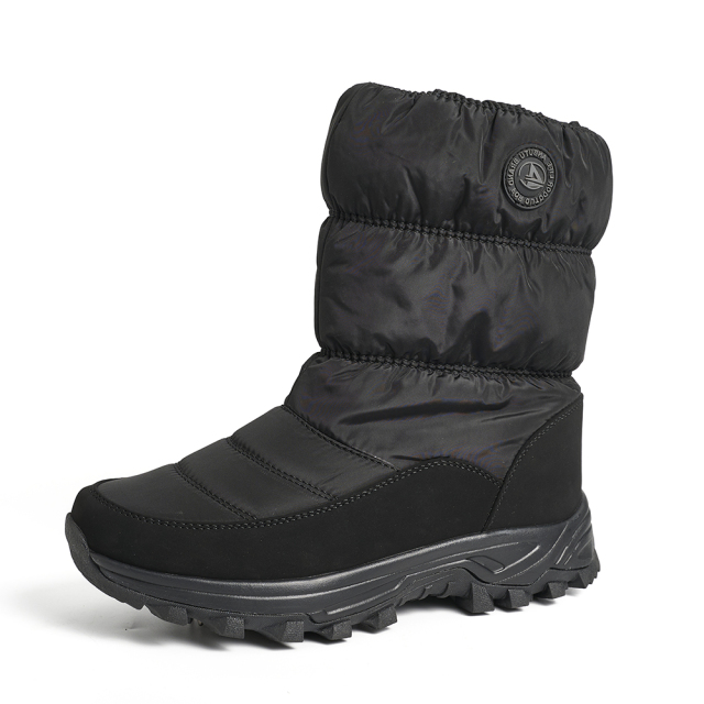 BAIRUILUN Anti-Slip Thermal Insulated Snow Boots with Snow Traction Cleats Waterproof Snow Boots for Extreme Cold Regions