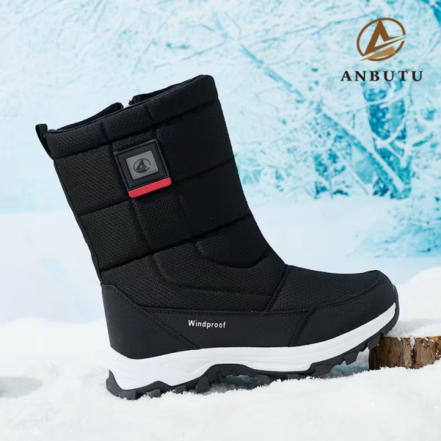 Non-slip Foldable Ice Cleats Winter Snow Boots Waterproof Thermal Mid-Calf Extreme Cold Proof Snow Boots OEM/ODM Wholesale