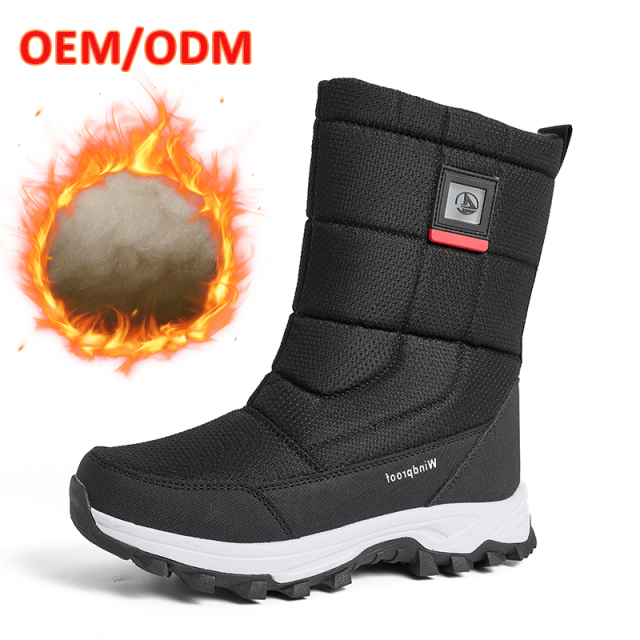 Non-slip Foldable Ice Cleats Winter Snow Boots Waterproof Thermal Mid-Calf Extreme Cold Proof Snow Boots OEM/ODM Wholesale